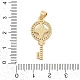 Brass Micro Pave Cubic Zirconia Pendants(KK-I723-49C-G)-3