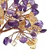 Natural Yellow Quartz & Amethyst Chips Tree Decorations(DJEW-M012-01B)-3