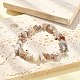 Natural Botswana Agate Chips Beaded Stretch Bracelets(BJEW-JB09476-01)-2