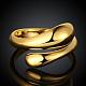 Real 18K Gold Plated Adjustable Brass Finger Rings for Women(RJEW-BB07574-A)-2