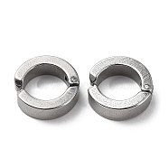 201 Stainless Steel Cuff Earring, Ring, Stainless Steel Color, 13.5x13.5x4mm(EJEW-H096-01P)