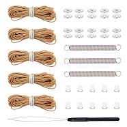 Pleated Shade Repair Accessories Kits, including Spring, Cord, Cord Stopper, Threader, Mixed Color(DIY-WH0430-424)