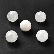 Natural Quartz Crystal Beads, Rock Crystal Beads, No Hole/Undrilled, Round, 25~25.5mm(G-A206-02-28)