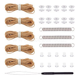 Pleated Shade Repair Accessories Kits, including Spring, Cord, Cord Stopper, Threader, Mixed Color(DIY-WH0430-424)