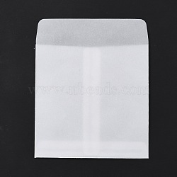 Rectangle Translucent Parchment Paper Bags, for Gift Bags and Shopping Bags, Clear, 13.45cm, Bag: 110x110x0.3mm(CARB-A005-01F)