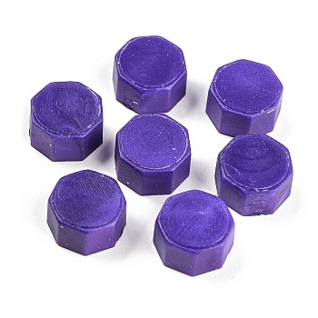 Sealing Wax Particles for Retro Seal Stamp, Octagon, Indigo, 9x5mm, about 1500pcs/bag