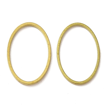Brass Linking Rings, Golden, Oval, 20x13x0.9mm, Inner Diameter: 18x11mm