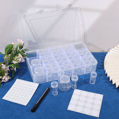 Rectangle Plastic Organizer Storage Grid Bead Containers(CON-WH0100-80)-5