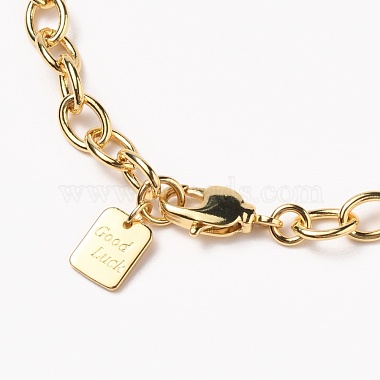 Laiton bracelets de la chaîne de câble(BJEW-H537-11G)-2