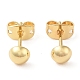 Rack Plating Brass Stud Earrings for Women(EJEW-G394-18A-G)-2