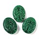 Dyed Natural Myanmar Jade Coin Pendants(G-S378-01)-1