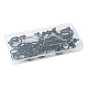 15Pcs Plastic Beadable Keychains(KEYC-FS00047)-8
