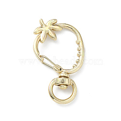 Strawberry Alloy Swivel Clasps, Long-Lasting Plated, Light Gold, 39x23x5.5mm, Hole: 9x5mm(FIND-L012-01LG)