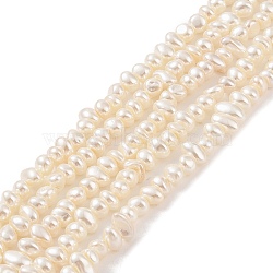 Electroplated Shell Pearl Beads Strands, Nuggets, Moccasin, 4~6x6~10x4~6mm, Hole: 1mm, about 88pcs/strand, 16.10 inch(40.9cm)(BSHE-C006-06B)