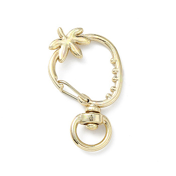 Strawberry Alloy Swivel Clasps, Long-Lasting Plated, Light Gold, 39x23x5.5mm, Hole: 9x5mm