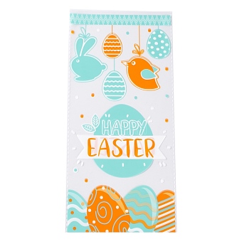 OPP Plastic Storage Bags, Easter Theme, for Candy, Cookies, Gift Packaging, Rectangle, Bird Pattern, 27~27.5x13x0.01cm, 50pc/bag