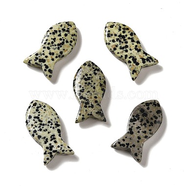 Fish Dalmatian Jasper Pendants