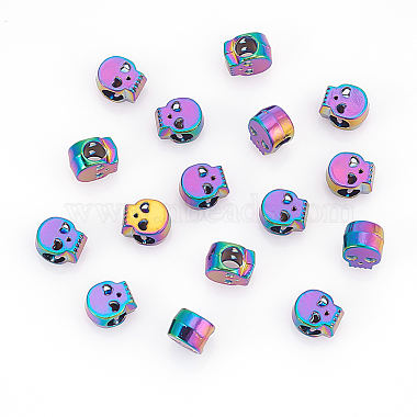 30Pcs Rack Plating Rainbow Color Alloy European Beads(PALLOY-NB0003-87)-7