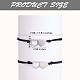 2Pcs 2 Style 430 Stainless Steel Heart Link Bracelets Set(JB714A)-3