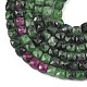 rubis naturel en perles zoisite brins(G-D103-C07)-5