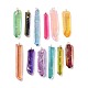 Electroplated Natural Quartz Pendants(G-P315-B01-G)-1