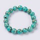 Natural Sea Shell and Synthetic Turquoise Assembled Beaded Stretch Bracelet(BJEW-P211-02-6mm)-1