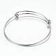 Adjustable 304 Stainless Steel Expandable Bangle Making(BJEW-G515-05P)-2