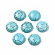Craft Findings Dyed Synthetic Turquoise Gemstone Flat Back Dome Cabochons(TURQ-S266-10mm-01)-1