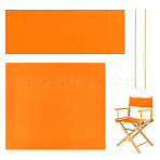 Canvas Cloth Chair Replacement Cover, with Wood Stick, Rectangle, Dark Orange, 455~535x220~400x1.5~2mm(AJEW-WH0258-963B-02)