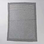 Iron on Polyester Mesh Ornament Accessories, with Rhinestone, Black, 440x330x1.5mm(DIY-WH0430-370B)