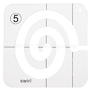 Gorgecraft Transparent Acrylic Sewing Template, for Free-Motion Quilting on Domestic Machine, Clear, 140x140x3mm(DIY-GF0002-87)