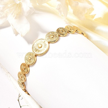 304 bracelets manchette soleil en acier inoxydable(BJEW-F457-25G)-6