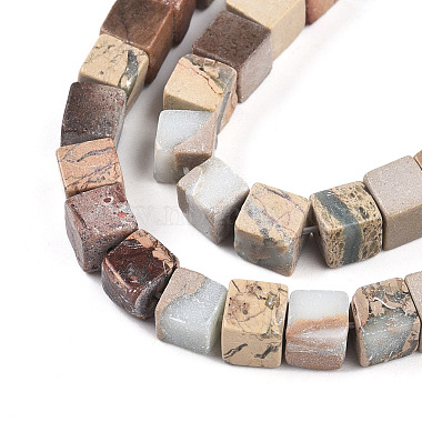Natural Aqua Terra Jasper Beads Strands(G-T140-43A)-3