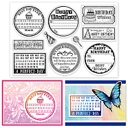 Custom PVC Plastic Clear Stamps, for DIY Scrapbooking, Photo Album Decorative, Cards Making, Birthday Themed Pattern, 160x110x3mm(DIY-WH0448-0023)