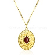 Natural Tiger Eye Pendant Necklaces for Women(NT0589-1)