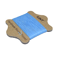 Waxed Nylon Cord, Cornflower Blue, 0.55mm, about 21.87 yards(20m)/card(YC-E005-0.55mm-19)