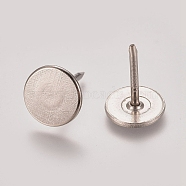 Iron Flat Head Nails, Sofa Foam Nails, for Furniture Decoration, Platinum, 15x10.8mm, Pin: 1.3mm(IFIN-TAC001-47P)