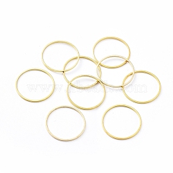 Brass Linking Rings, Golden, 20x0.7~1mm(EC18720MM-G)