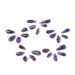 Natural Amethyst Pendant Sets, teardrop, 17~28x7.5~10x5~9mm, Hole: 1.5mm, 5pcs/set(G-S280-09)