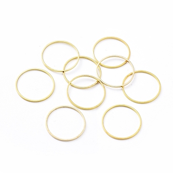 Brass Linking Rings, Golden, 20x0.7~1mm
