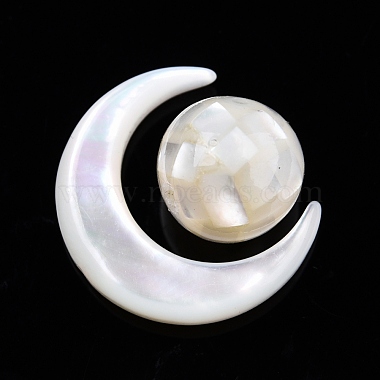 Moon White Shell Beads