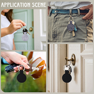 30Pcs 3 Colors Polyester Keychains(KEYC-SP0001-62)-7