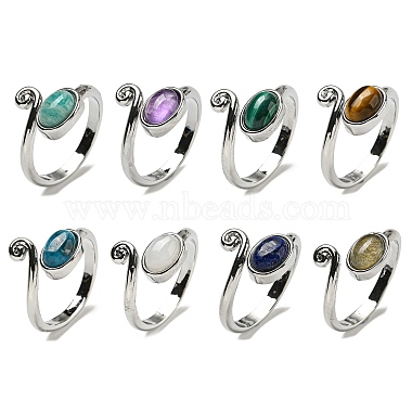 Oval Mixed Stone Finger Rings