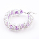 (Jewelry Parties Factory Sale)Pearlized Glass Round Beads Bracelets(BJEW-JB03306-02)-1
