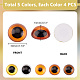 Elite 20Pcs 5 Colors Glass Craft Eyes Cabochons(DOLL-PH0001-51)-2