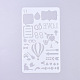 Plastic Reusable Drawing Painting Stencils Templates(DIY-G027-G17)-2