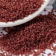 MIYUKI Round Rocailles Beads, Japanese Seed Beads, (RR372) Semi-Frosted Berry, 15/0, 1.5mm, Hole: 0.7mm, about 5555pcs/bottle, 10g/bottle(SEED-JP0010-RR0372)