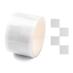 Iron on Reflect Light Stickers, for Clothes, Schoolbag Decorate, Square Pattern, 1.1x1.1cm, 22pcs/roll(DIY-H148-A05)