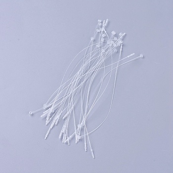 Plastic Cable Ties, Tie Wraps, Zip Ties, Clear, 175x4mm, Wire Size: 0.5mm, about 1000pcs/bag