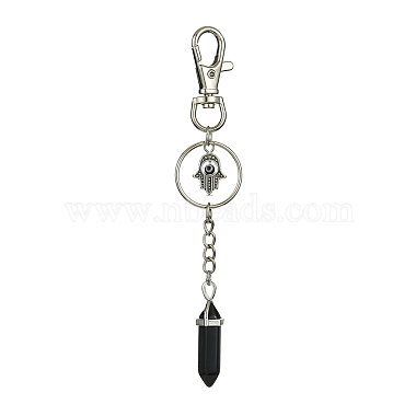 Natural & Synthetic Gemstone Double Terminated Pointed Pendant Decoration(KEYC-JKC00543)-2